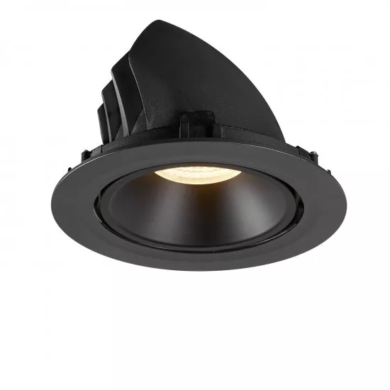 SLV Numinos Gimble XL LED Deckeneinbauleuchte 37,4W 3300lm 3000K 55° dreh- und schwenkbar schwarz