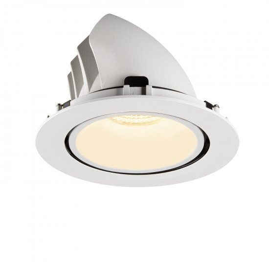 SLV Numinos Gimble XL LED Deckeneinbauleuchte 37,4W 3550lm 3000K 40° dreh- und schwenkbar weiß