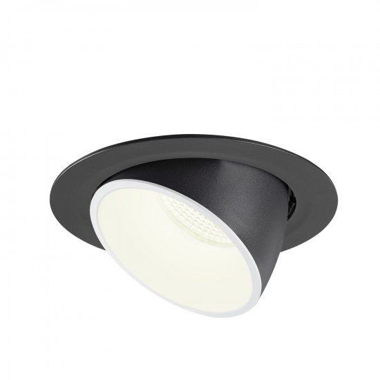 SLV Numinos Gimble XL LED Deckeneinbauleuchte 37,4W 3800lm 4000K 40° dreh- und schwenkbar schwarz/weiß