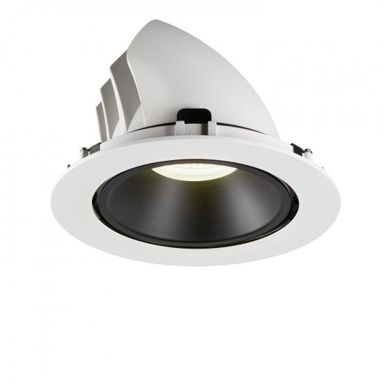 SLV Numinos Gimble XL LED Deckeneinbauleuchte 37,4W 3600lm 4000K 20° dreh- und schwenkbar weiß/schwarz