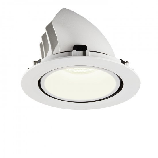 SLV Numinos Gimble XL LED Deckeneinbauleuchte 37,4W 3800lm 4000K 40° dreh- und schwenkbar weiß