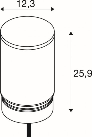 SLV M-POL M Polehead Leuchtenkopf anthrazit 11W 590/660lm 2700/3000K CRI90