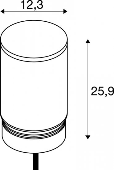 SLV M-POL M Polehead Louver Leuchtenkopf anthrazit 11W 190/210lm 2700/3000K CRI90