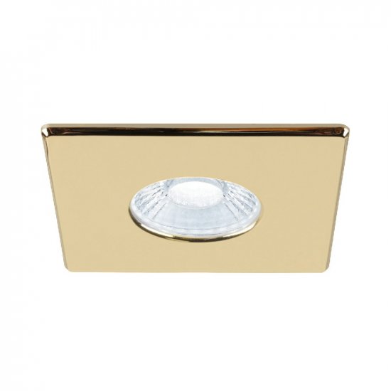 SLV Universal Downlight Abdeckung für Downlight IP65 eckig gold