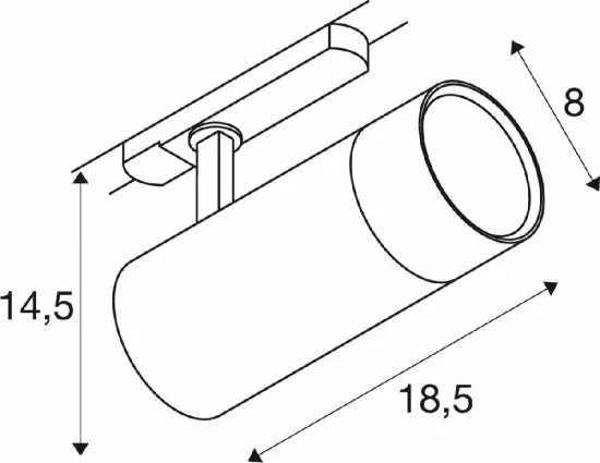 SLV Trackspot V 3-Phasen 25/30/35W 927/930/940 24°-60° weiß