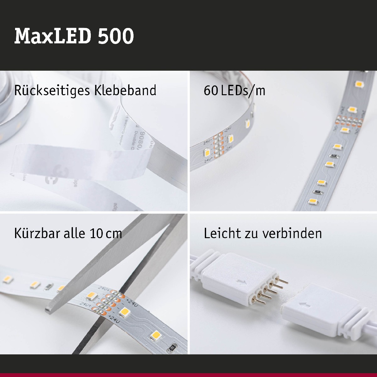 Paulmann 70566 MaxLED 500 1m Strip Tunable LED White