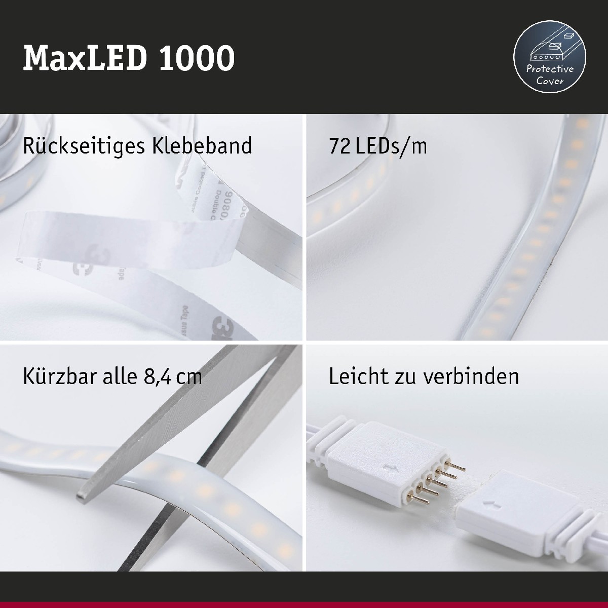 70528 1000 LED 1,5m RGBW Basisset MaxLED Paulmann Strip