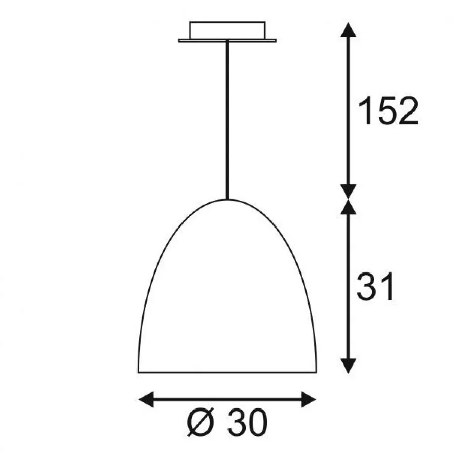 SLV Pendelleuchte PARA CONE 30 schwarz/gold E27 133060