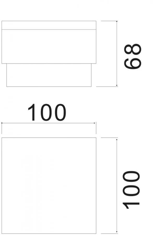 Deko-Light Bodeneinbauleuchte Tabit 100x100mm 2,3 W 120lm 3000K IP67