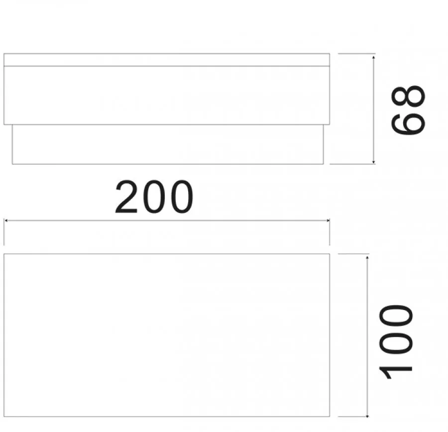 Deko-Light Bodeneinbauleuchte Tabit 100x200mm 3,37W 240lm 3000K IP67