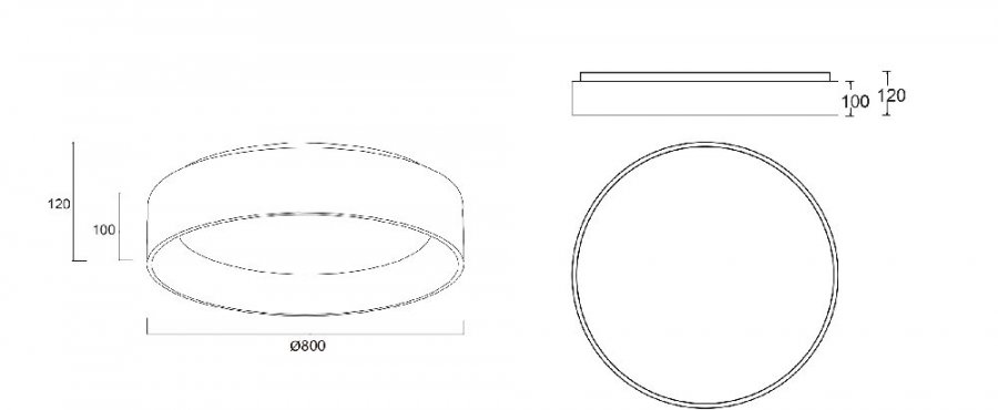 Deko-Light Deckenaufbauleuchte Sculptoris 800mm 60W DIM 3000/4000K Weiß