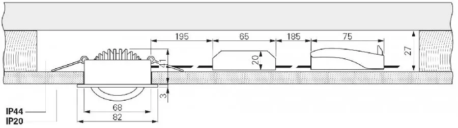 Deko-Light LED Deckeneinbauleuchte Dione IP44 Dim to Warm 8,5W 480lm dimmbar 1800/3000K Silber