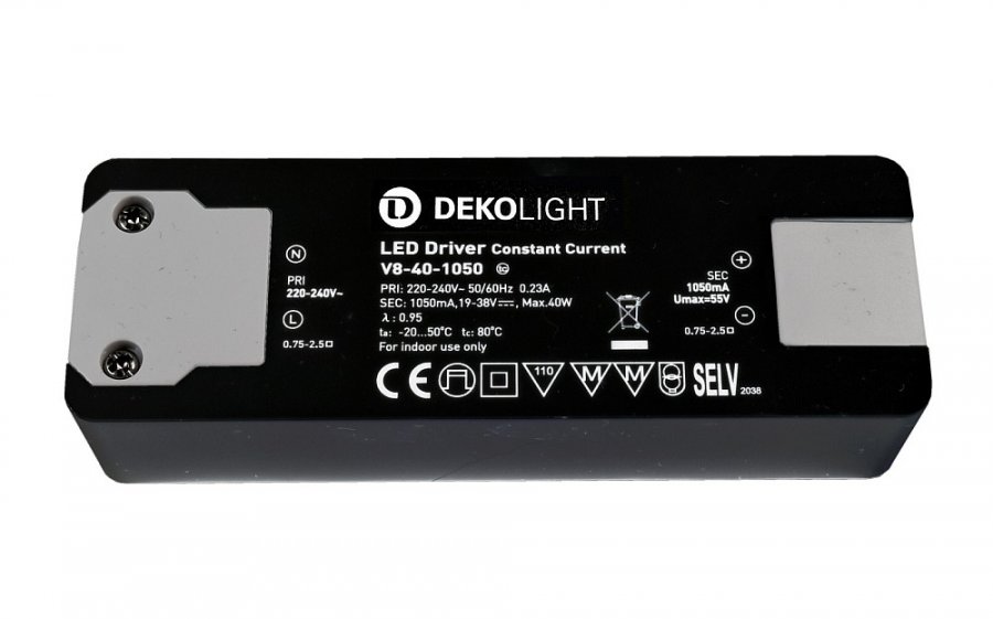 Deko-Light LED-Netzgerät CC DC Basic CC V8-40-1050mA 40V