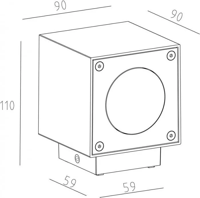 Deko-Light LED Wandaufbauleuchte Cubodo A 6W 270lm 3000K IP54 Anthrazit 730328