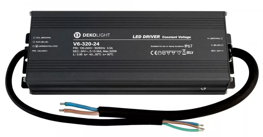 Deko-Light Netzgerät (CV, DC) IP67 CV,V6 320W 24V DC