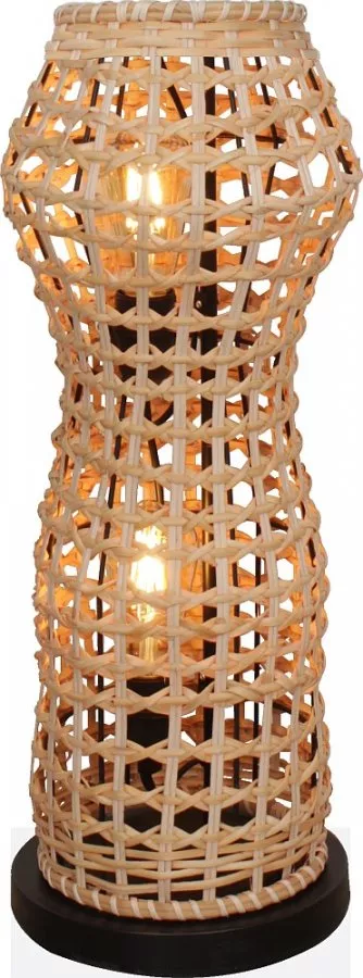 ECO-LIGHT Stehleuchte Capella 2xE27 Rattan natur