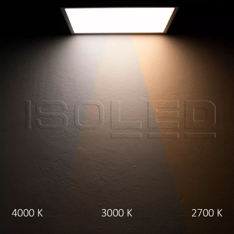 IsoLED LED Deckenleuchte PRO schwarz 30W 300x300mm ColorSwitch 2700|3000K|4000k dimmbar