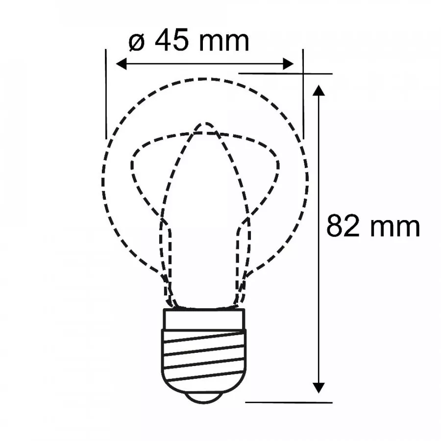 Paulmann 29197 Eco-Line Filament 230V LED Tropfen E14 82mm 525lm 2,5W 3000K Klar