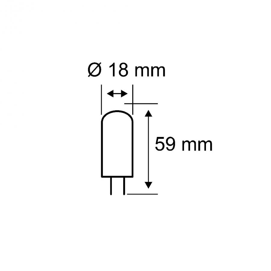 Paulmann 29234 Standard 230V LED Stiftsockel G9 550lm 4,2W 2700K dimmbar Klar