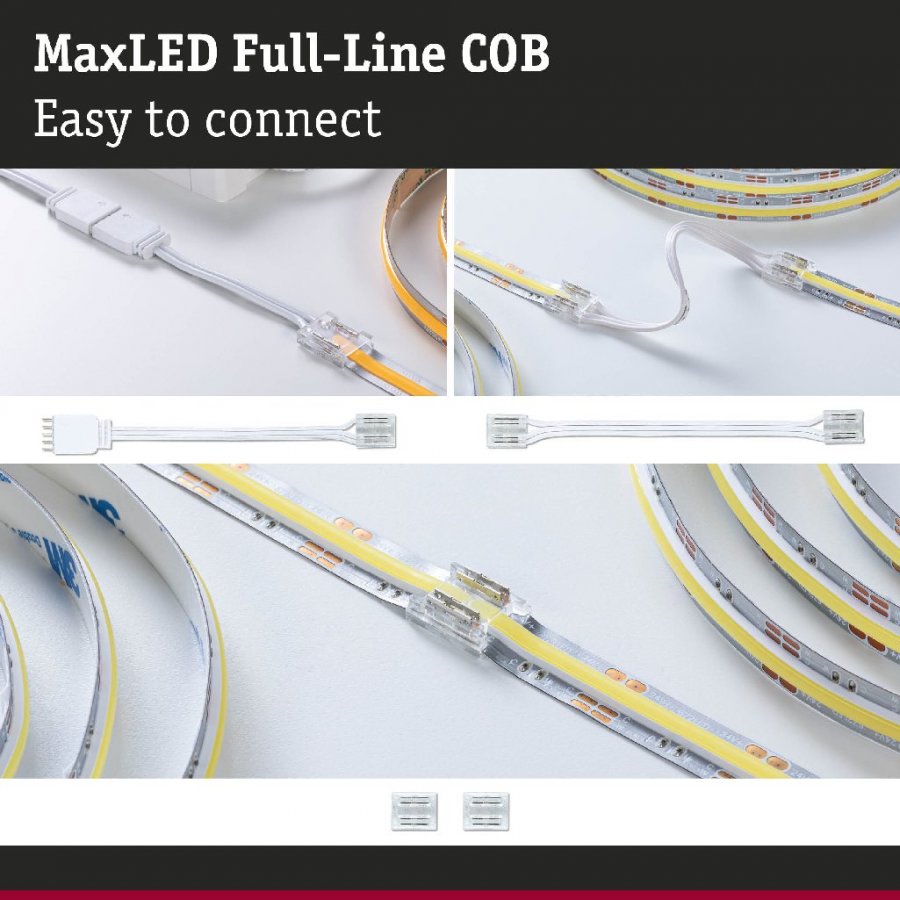 Paulmann 71057 MaxLED Connector Set Full-Line COB Weiß/Transparent