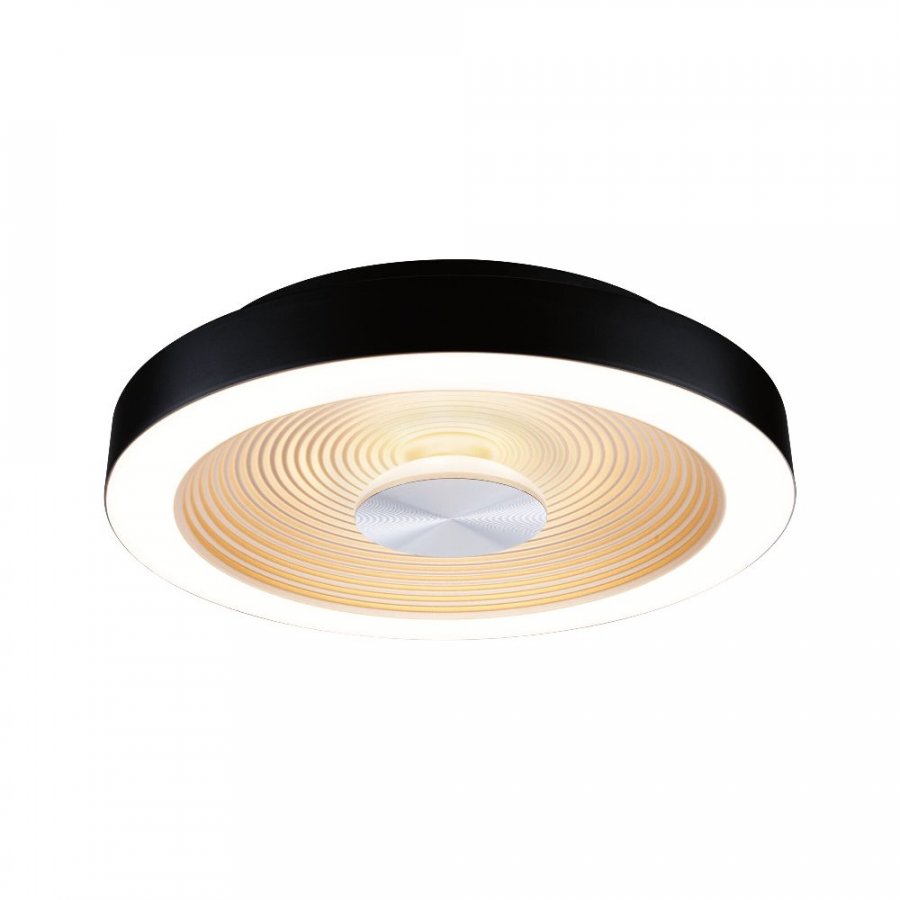 Paulmann 71178 LED Deckenleuchte Volea IP44 3000K 470lm / 1650lm 230V 3,5 / 1x13W dimmbar Schwarz/Gold