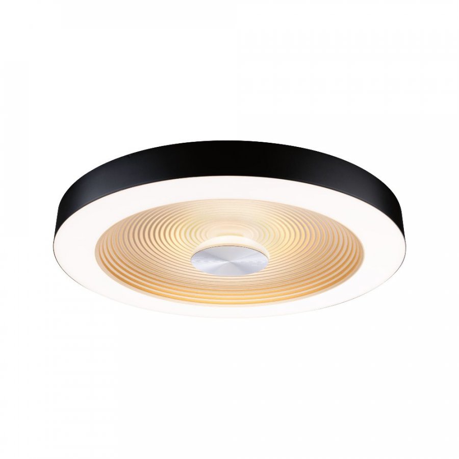 Paulmann 71180 LED Deckenleuchte Volea IP44 3000K 500lm / 2400lm 230V 4 / 1x18,5W dimmbar Schwarz/Gold