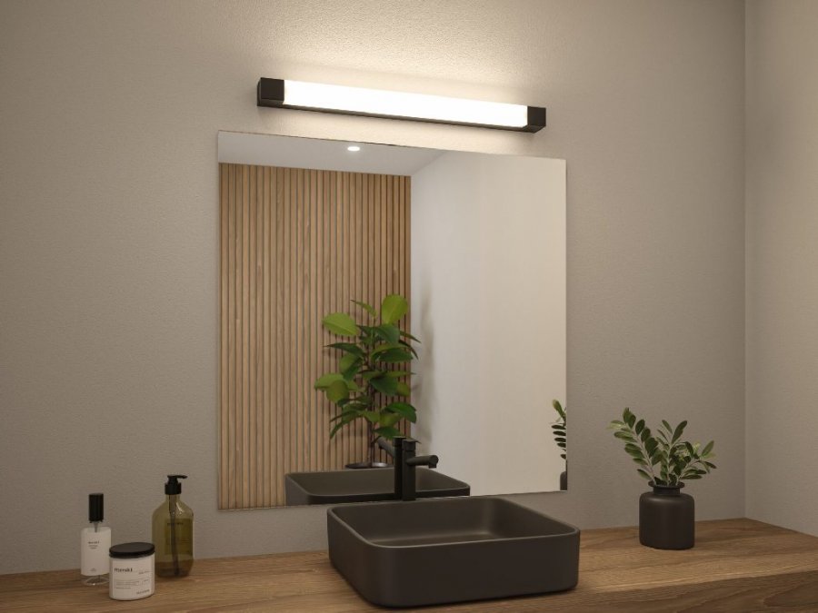 Paulmann 71215 Selection Bathroom LED Spiegelleuchte Quasar IP44 3000K 900lm 230V 11,2W Schwarz_2