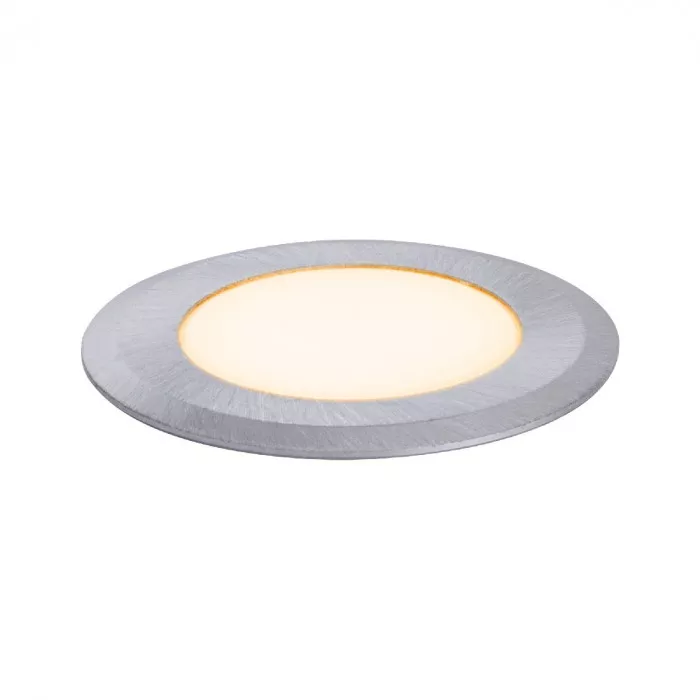 Paulmann 94726 LED Bodeneinbauleuchte Goldlicht insektenfreundlich IP67 rund 50mm 2200K 2,2W 60lm 230V Alu Kunststoff/Metall