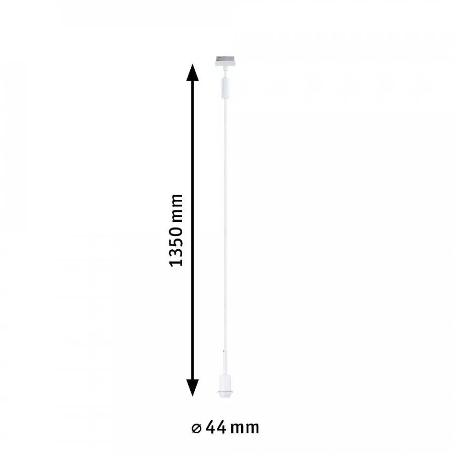 Paulmann 94886 URail Pendel DecoSystems Basic E14 max. 20W dimmbar 230V Signalweiß