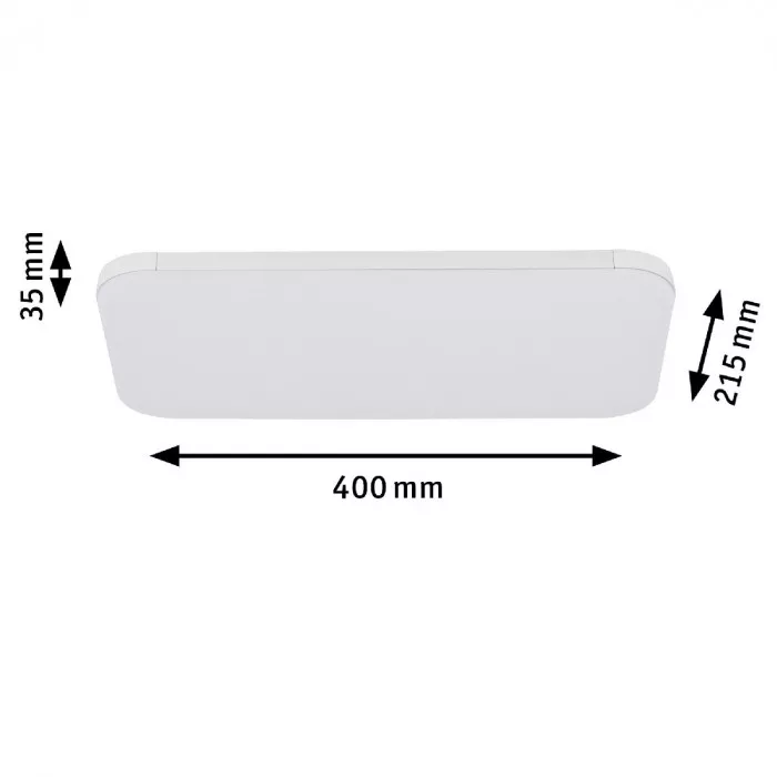 Paulmann 95370 URail LED Panel Campo 15,5W Weiß 3.000K Metall