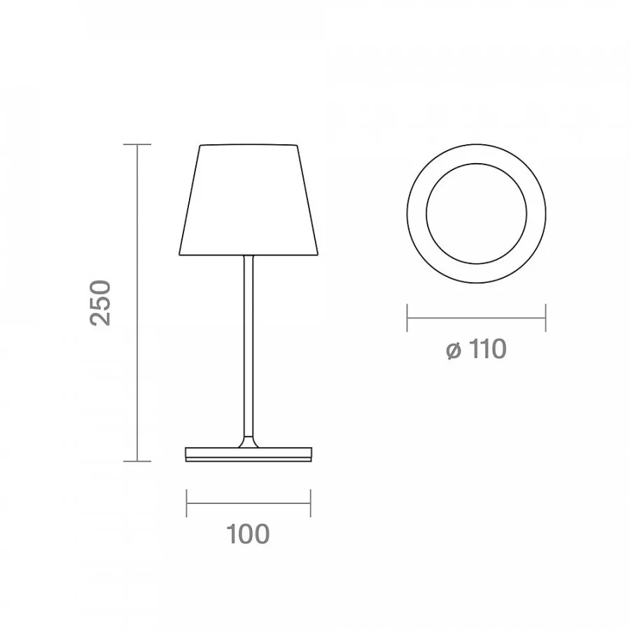 Sigor Akku-Tischleuchte Nuindie mini USB-C tannengrün 2,2W FlexMood 2200K/2700K IP54 168/197lm Ra85