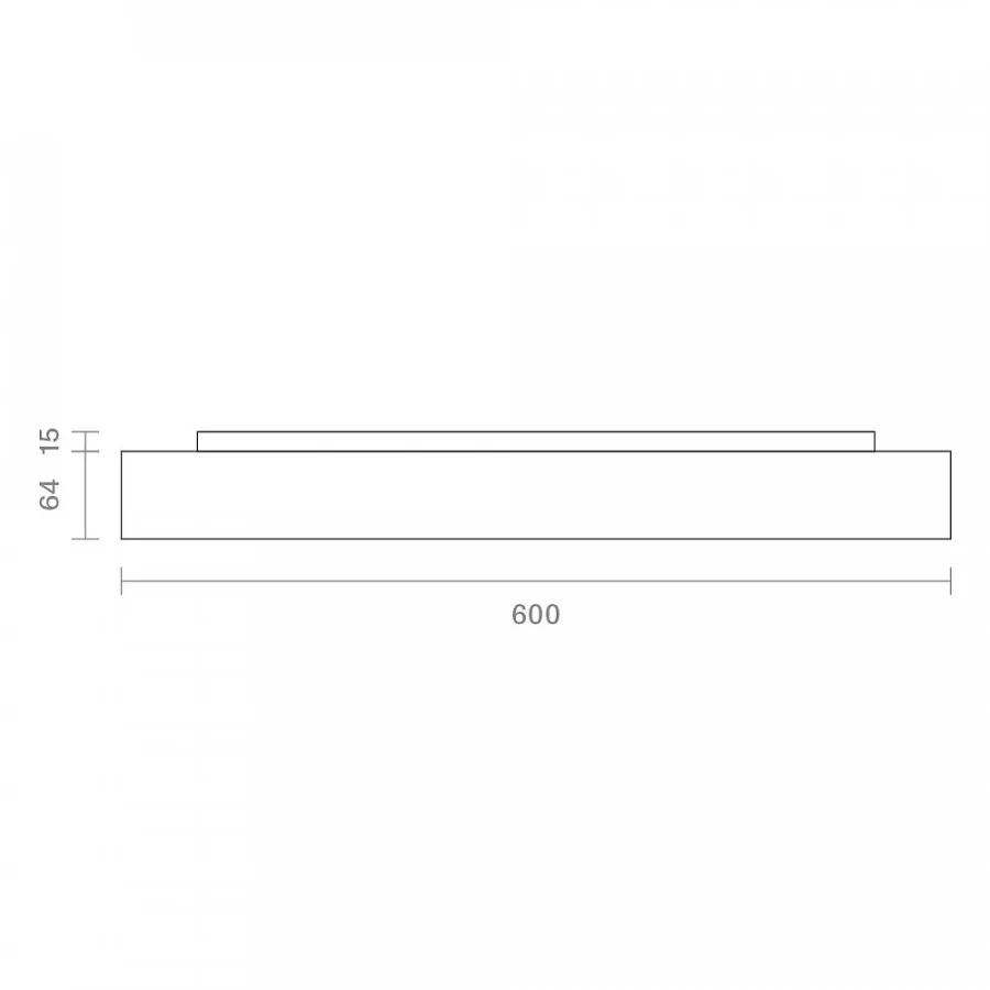 Sigor Aufbauleuchte Disc 600mm schwarz 38/55W 3000/4000K IP20 120° Ra90