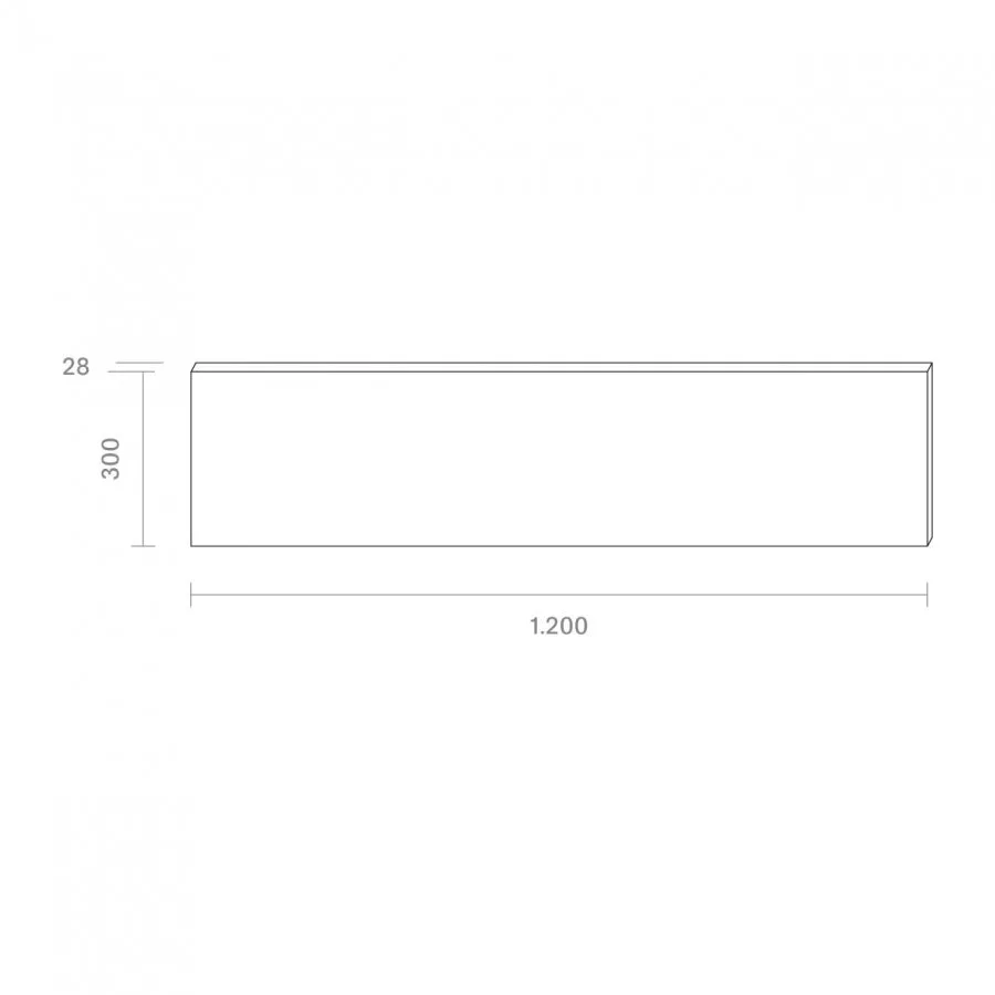 Sigor Panel Aufbau Fled 1200x300mm weiss UGR<22 36W 4000K IP20 115° 4320lm Ra80 4043101