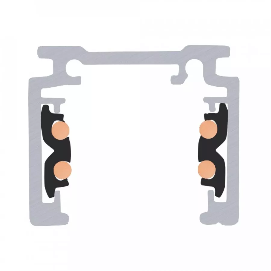 SLV 1m Aufbauschiene 48V TRACK schwarz DALI