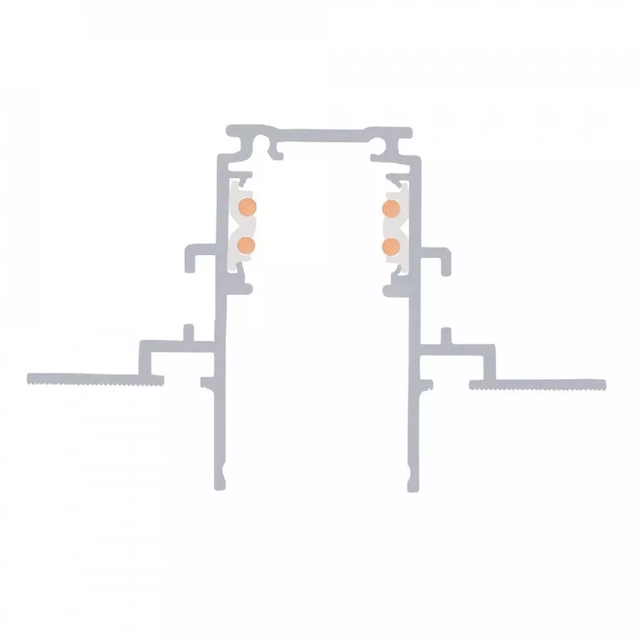 SLV 1m Einbauschiene 48V TRACK weiß DALI