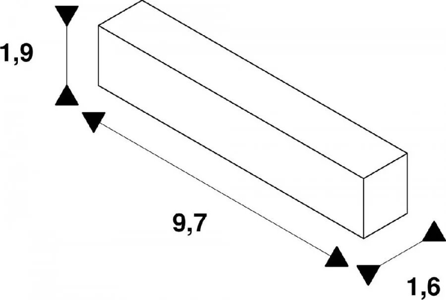 SLV Endeinspeiser links 48V TRACK schwarz DALI