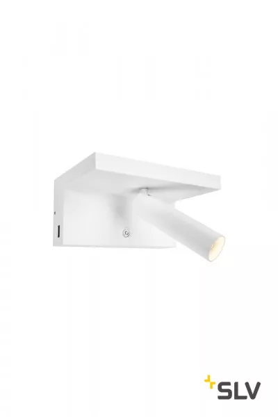 SLV Karpo Bedside LED Wandleuchte weiß 3000K inkl. USB