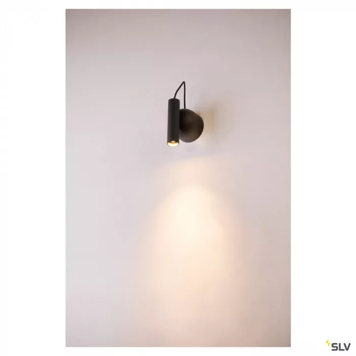 SLV Karpo Magn Indoor LED Wandaufbauleuchte schwarz 3000K