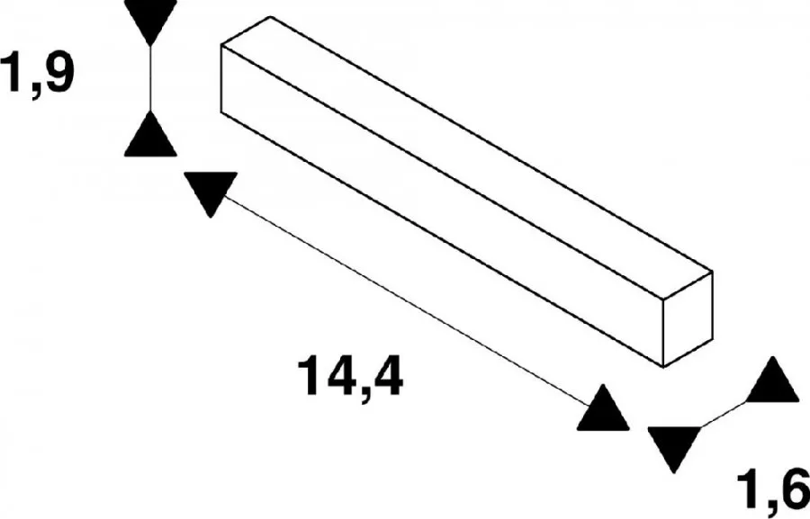 SLV Längsverbinder elektrisch 48V TRACK weiß DALI