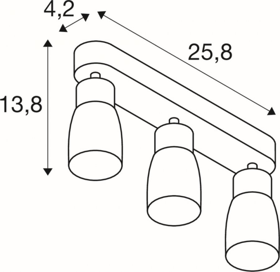 SLV Puri 2.0 Dome Wand- und Deckenaufbauleuchte long 3x max. 6W GU10 weiß_2