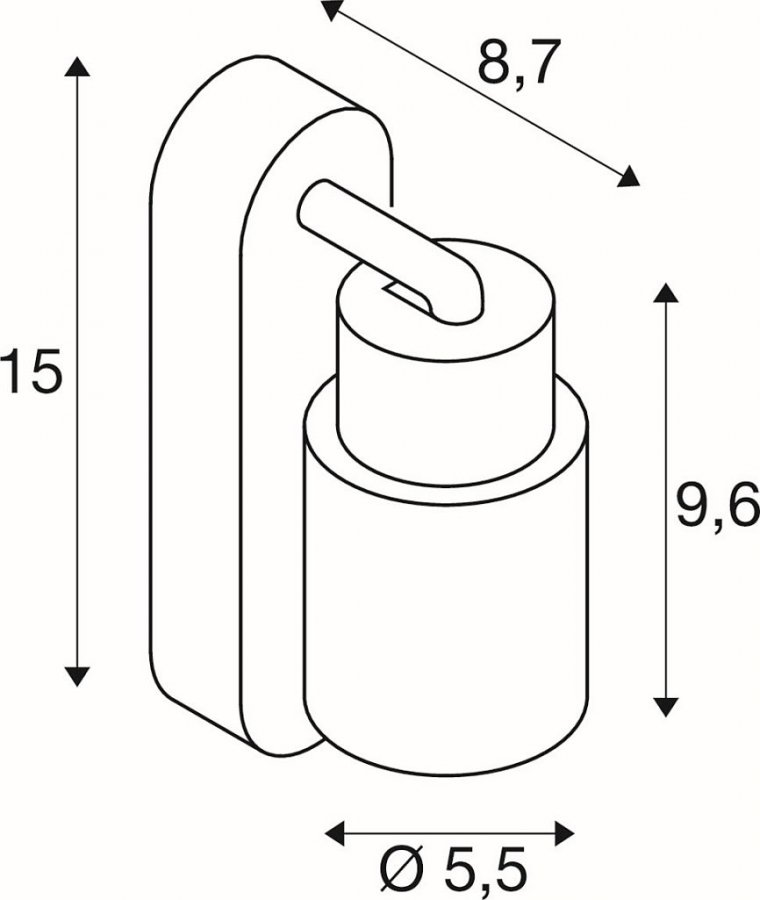 SLV Puri 2.0 Tube Wand- und Deckenaufbauleuchte mit Schalter rechteckig 1x max. 6W GU10 schwarz_2