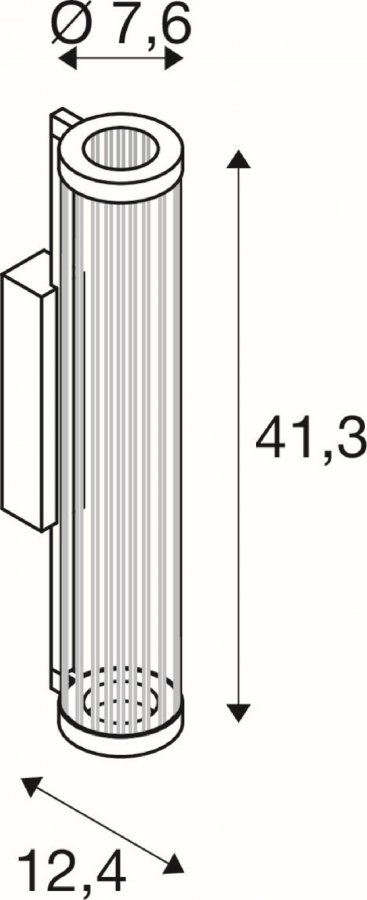 SLV Quimera Wandaufbauleuchte 2700/3000K PHASE dunkel bronze