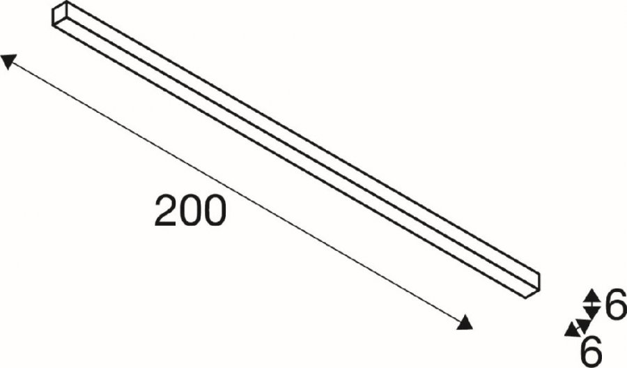 SLV Q-LINE® LED Indoor Deckenaufbauleuchte, 2m, BAP, weiß, 3000K