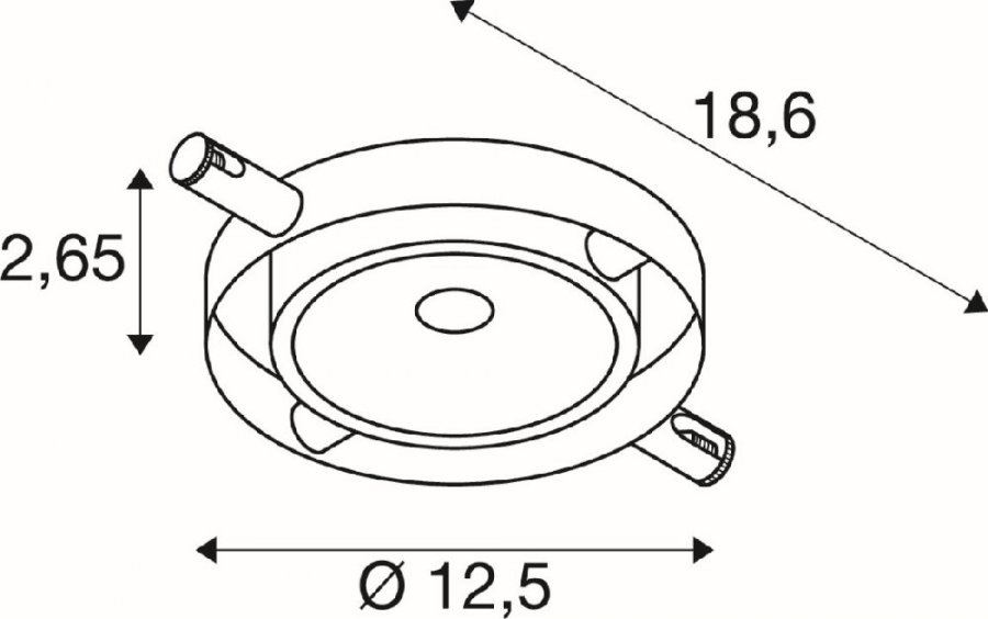 SLV Durno Seilleuchte für Tenseo Niedervolt-Seilsystem 2700K chrom