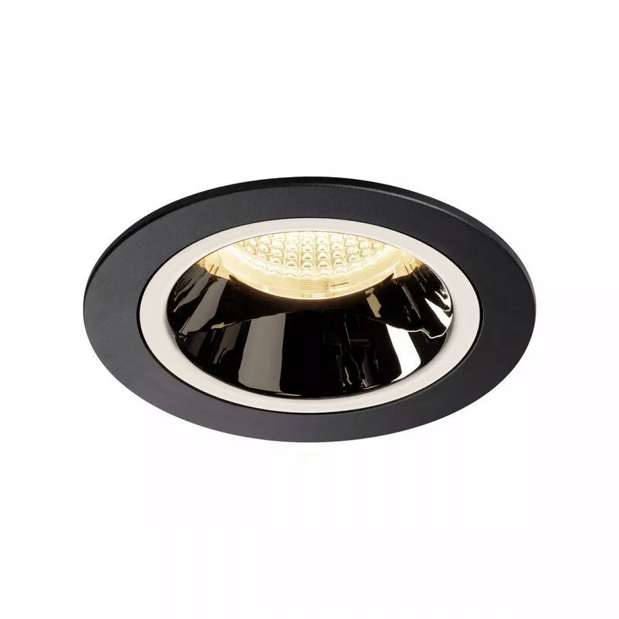 SLV Numinos DL M Deckeneinbauleuchte LED 17,55W 1550lm 3000K 40° schwarz/chrom