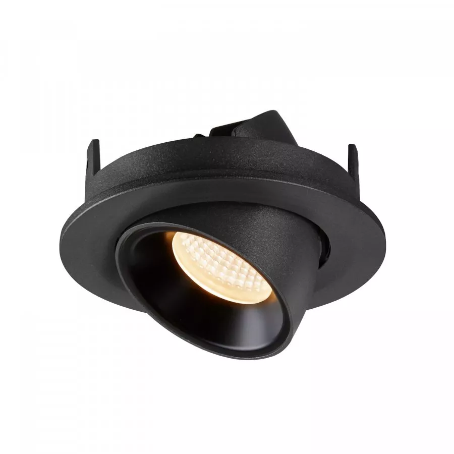 SLV Numinos Gimble S LED Deckeneinbauleuchte 8,6W 670lm 2700K 40° dreh- und schwenkbar schwarz
