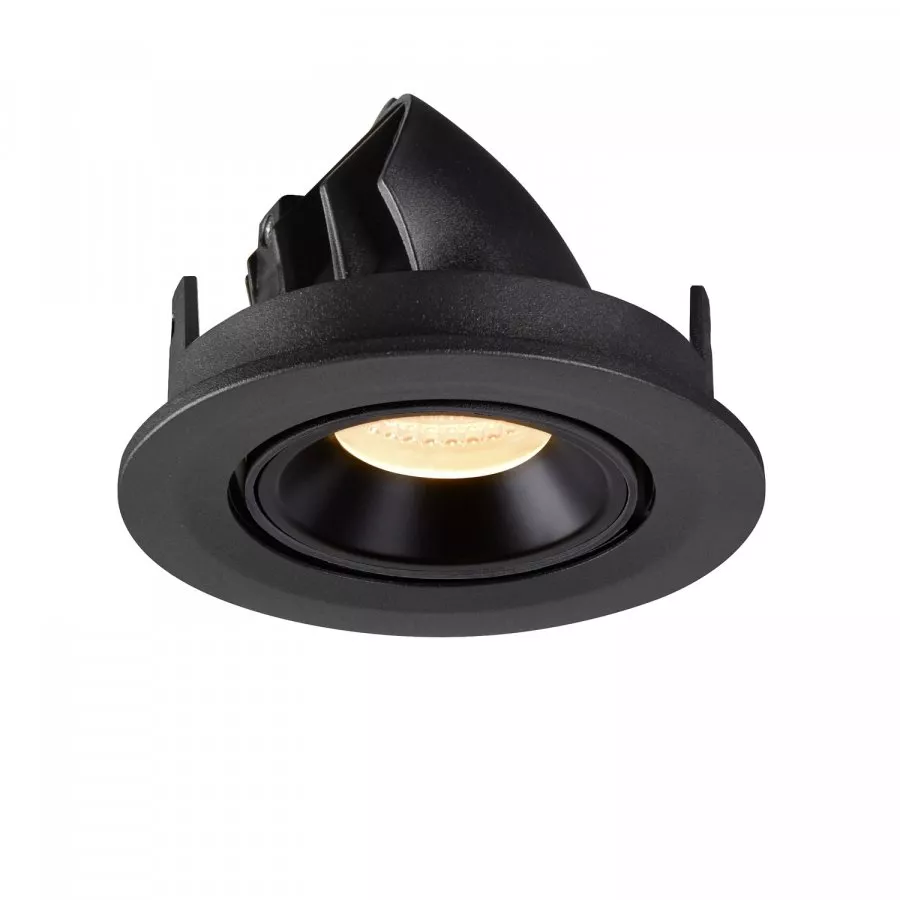 SLV Numinos Gimble S LED Deckeneinbauleuchte 8,6W 690lm 3000K 40° dreh- und schwenkbar schwarz