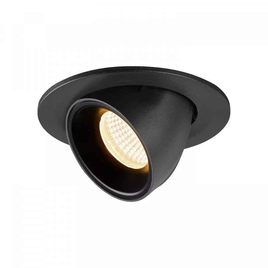 SLV Numinos Gimble S LED Deckeneinbauleuchte 8,6W 690lm 3000K 55° dreh- und schwenkbar schwarz