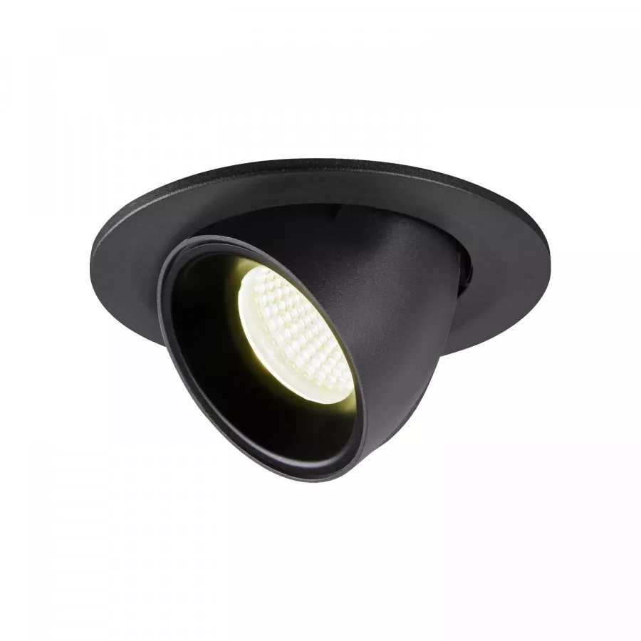 SLV Numinos Gimble S LED Deckeneinbauleuchte 8,6W 730lm 4000K 20° dreh- und schwenkbar schwarz