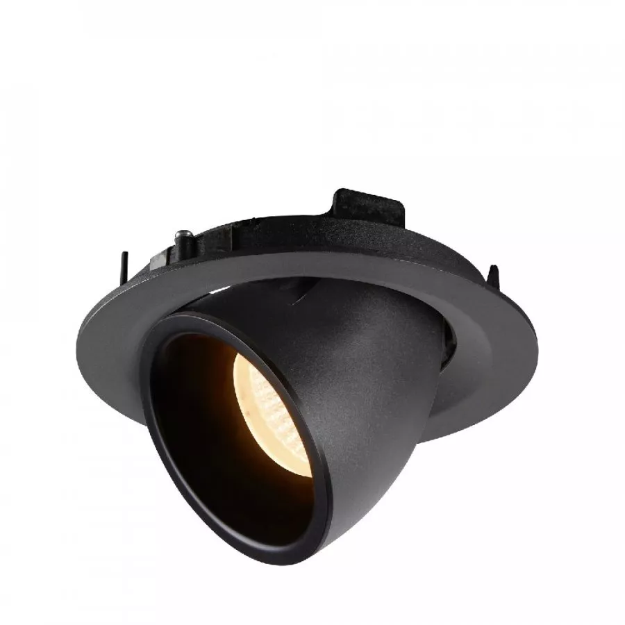 SLV Numinos Gimble M LED Deckeneinbauleuchte 17,5W 1460lm 2700K 20° dreh- und schwenkbar schwarz